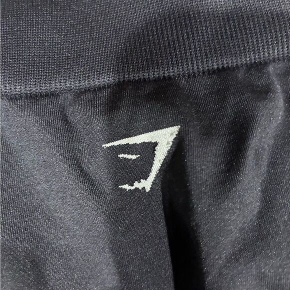Gymshark Black High Waisted Logo Band Leggings XS - Picture 2 of 7